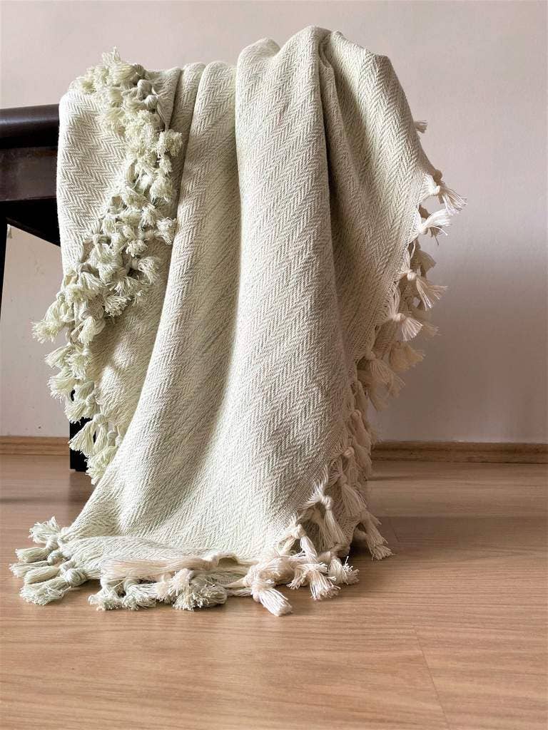 "Adana" Handmade Organic Cotton Blanket