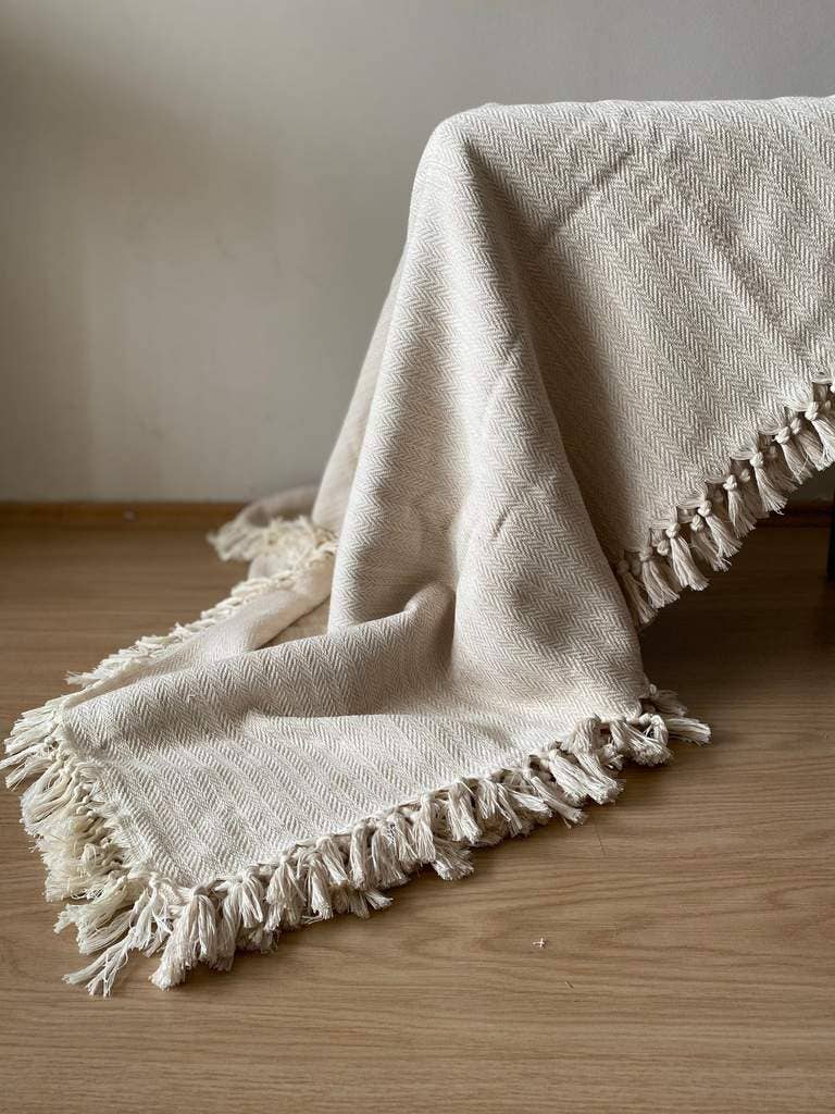 "Adana" Handmade Organic Cotton Blanket