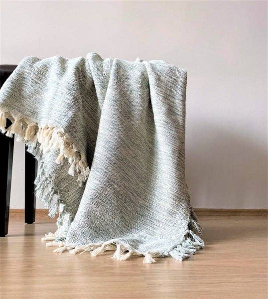"Adana" Handmade Organic Cotton Blanket