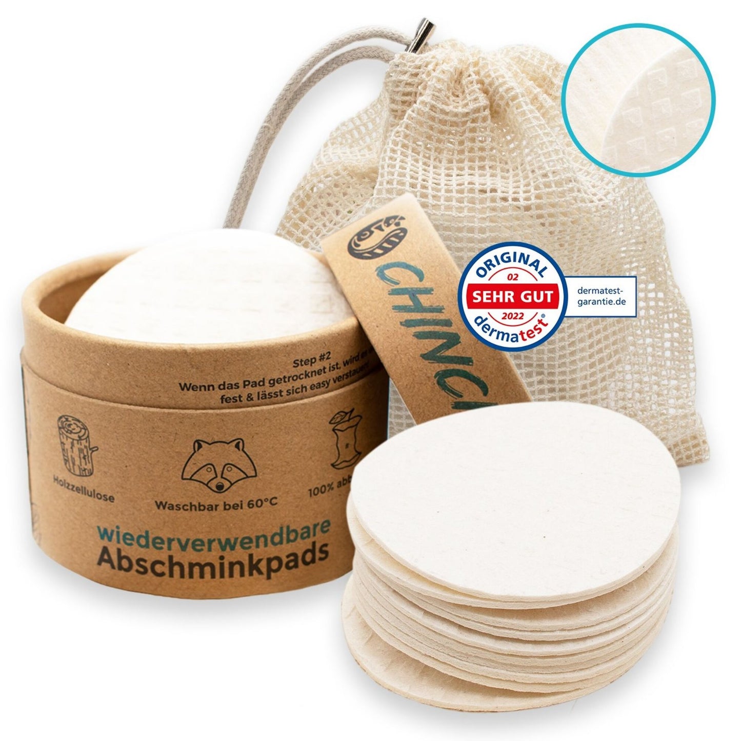 Make-up removal pads made of sponge cloth