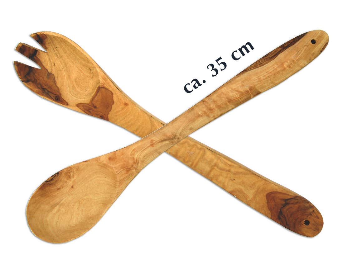 Large salad servers, 36 cm